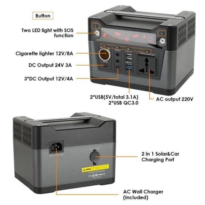 Hb4e9aef48c7a45b4b41c675ab708a9ffs.jpg 300W Outdoor Solar Energy Systems with Led Lights - Image 2