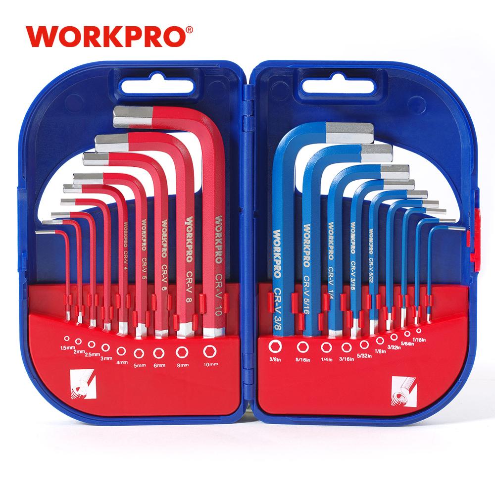 9-18pcs Hex Key Set Rubber Grip