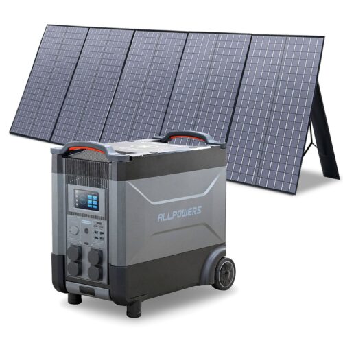 ALLPOWERS 3.6KWh Portable Power Station Solar with 400W Solar Panel
