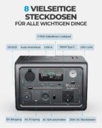 BLUETTI EB3A 600W Portable Power Station Solar Generator 268Wh